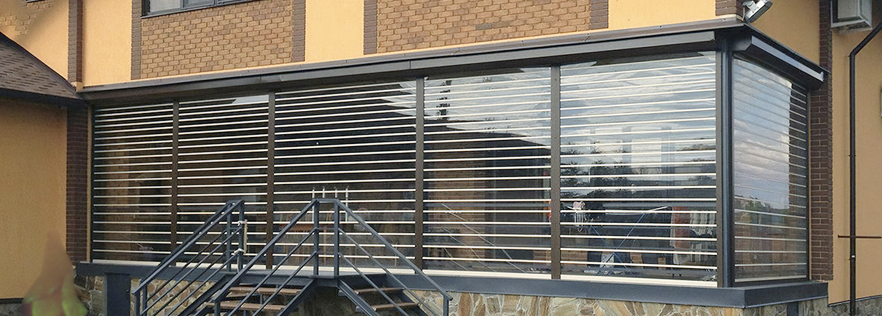 Прозрачные рольставни в Елизаветинской