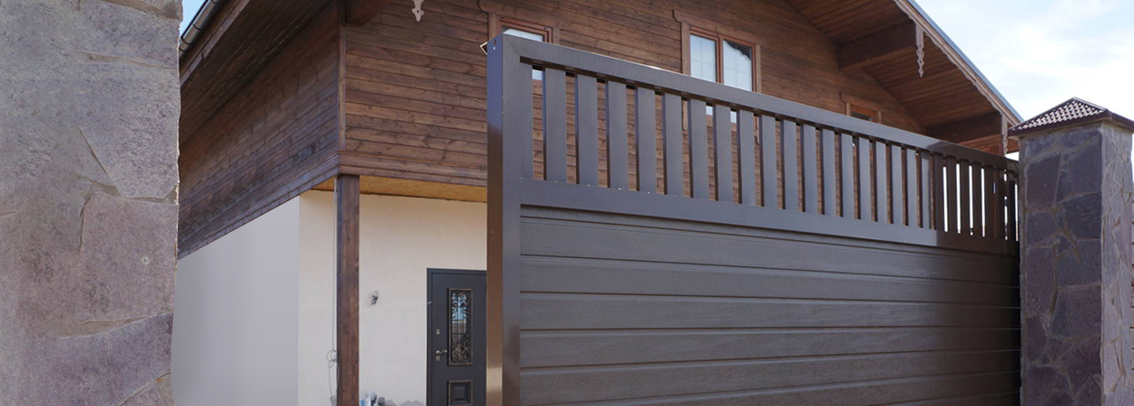 Откатные ворота в Елизаветинской под ключ