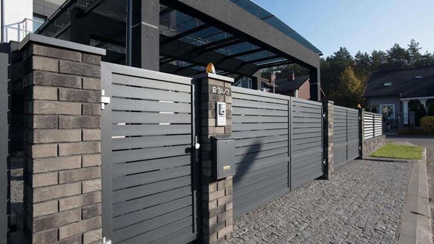 ворота с калиткой в Елизаветинской