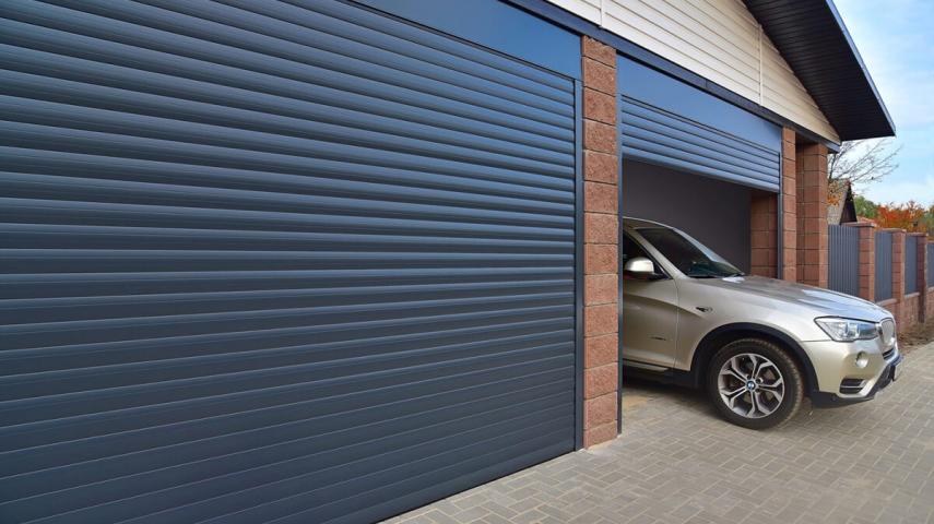 ворота из роллетного профиля в Елизаветинской